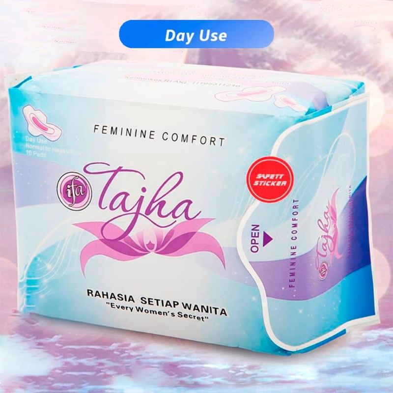 Pembalut Wanita softcare Isi 10 Pads Tajha Herbal Night Use &amp; Panty Liner IFA Akl kementrian RI