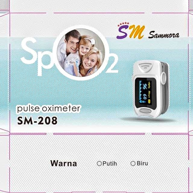 Sammora Alat Pengukur Kadar Oksigen Dalam Tubuh Pulse Oximeter SpO2