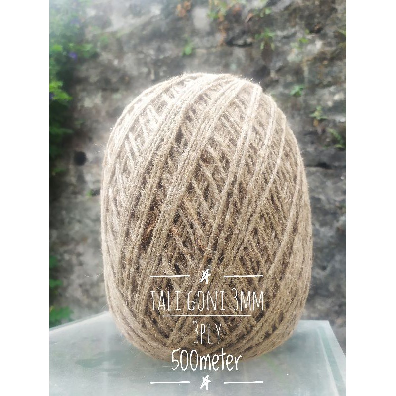 READY!! SIAP KIRIM Tali rami Goni 2ply 3ply KILOAN tali hangtag souvenir