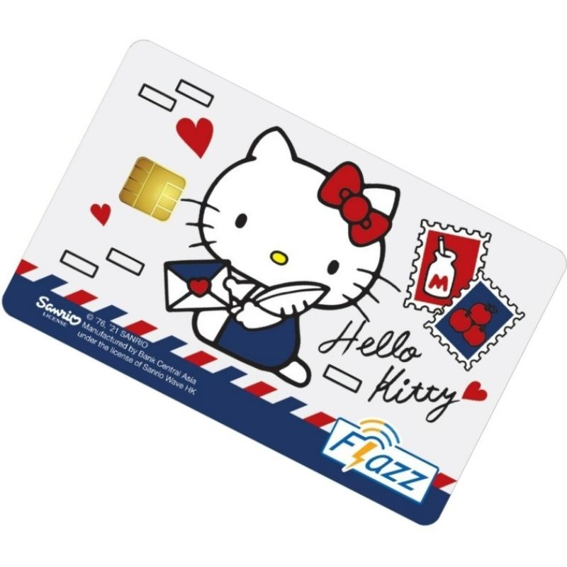 Kartu eTOLL Flazz BCA Gen2 / Gen 2 Limited Edition Hello Kitty Mail ORI /Like eTOLL eMONEY Tapcash or Brizzi