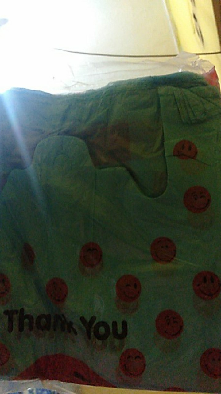 Kantong Kresek Smile Thankyou Terima Kasih Lipatan 24/kantong Plastik Olshop / Kantong Kresek Murah