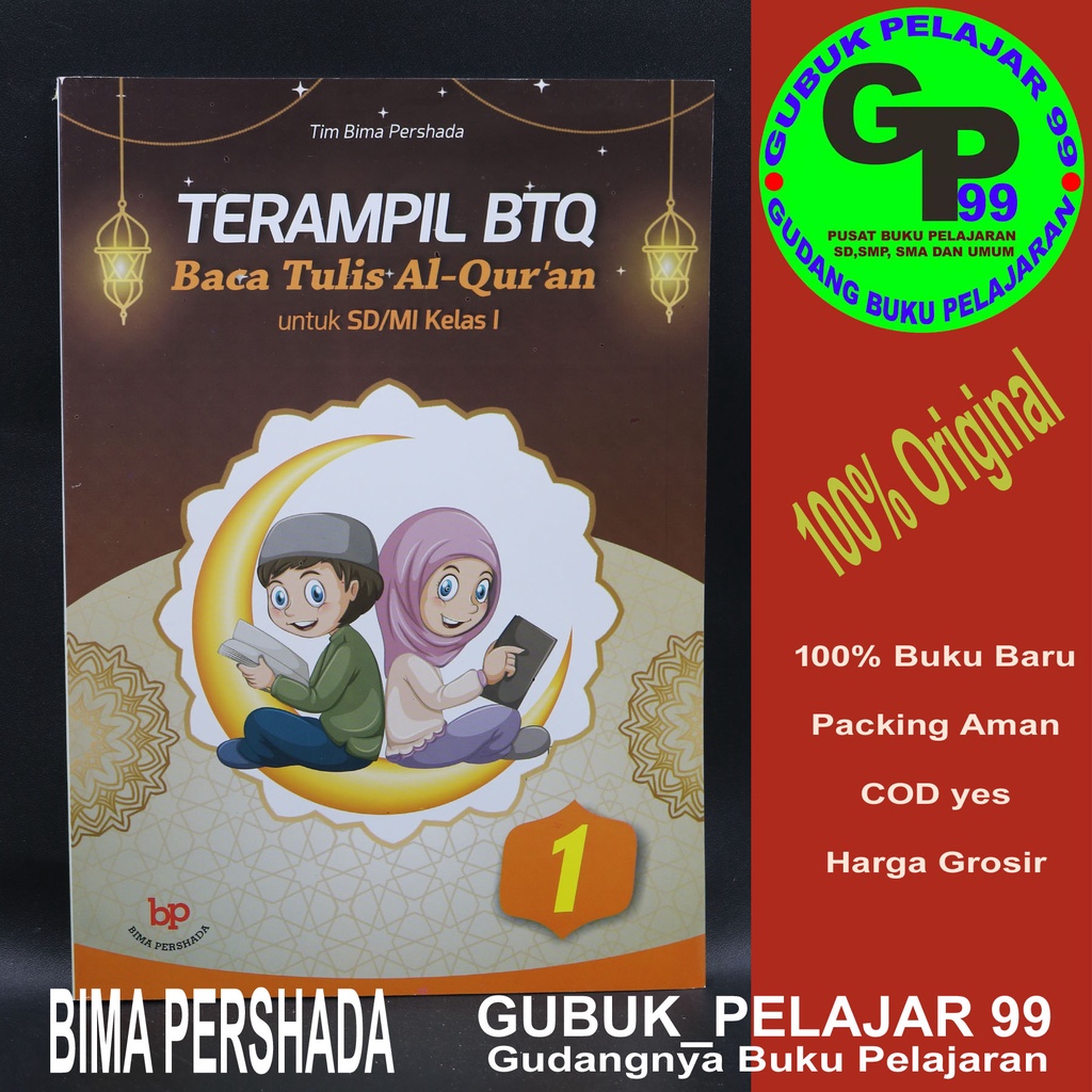 TERAMPIL BTQ Untuk Kelas 1 SD/MI BIMA PERSHADA Original