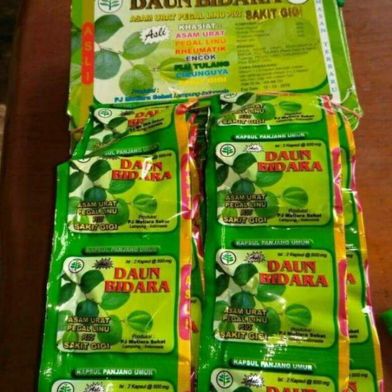 

COD KAPSUL ORIGINAL DAUN BIDARA/ASAM URAT/SAGIT GIGI/ENCOK