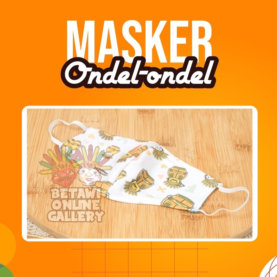 Masker Anak / Masker Ondel - Ondel Anak / Masker Ondel - Ondel