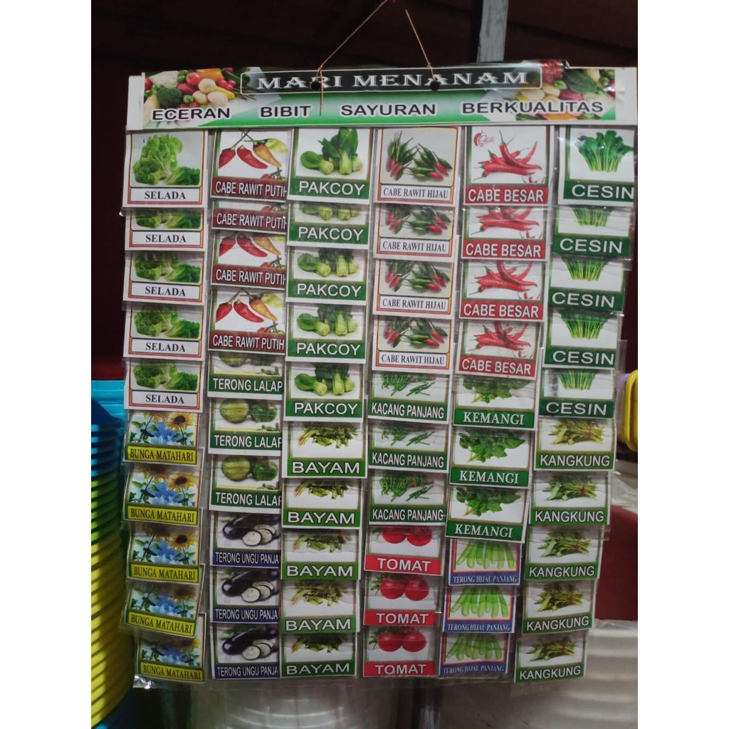 Benih Bibit Eceran Sayuran Organik Berkualitas