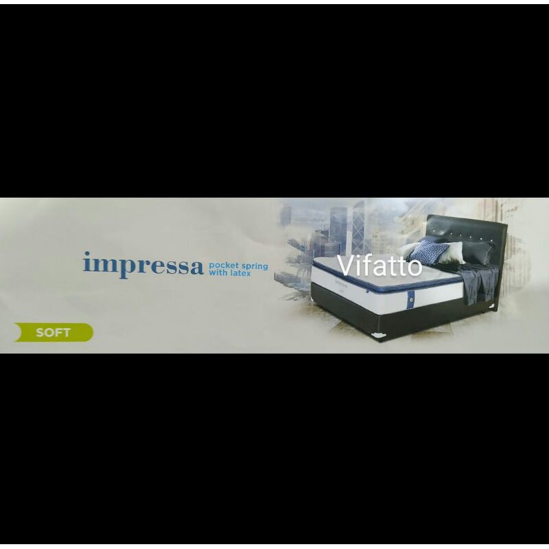 Serenity Impressa pocket Latex 160 x 200 Set Komplit Divan Sandaran