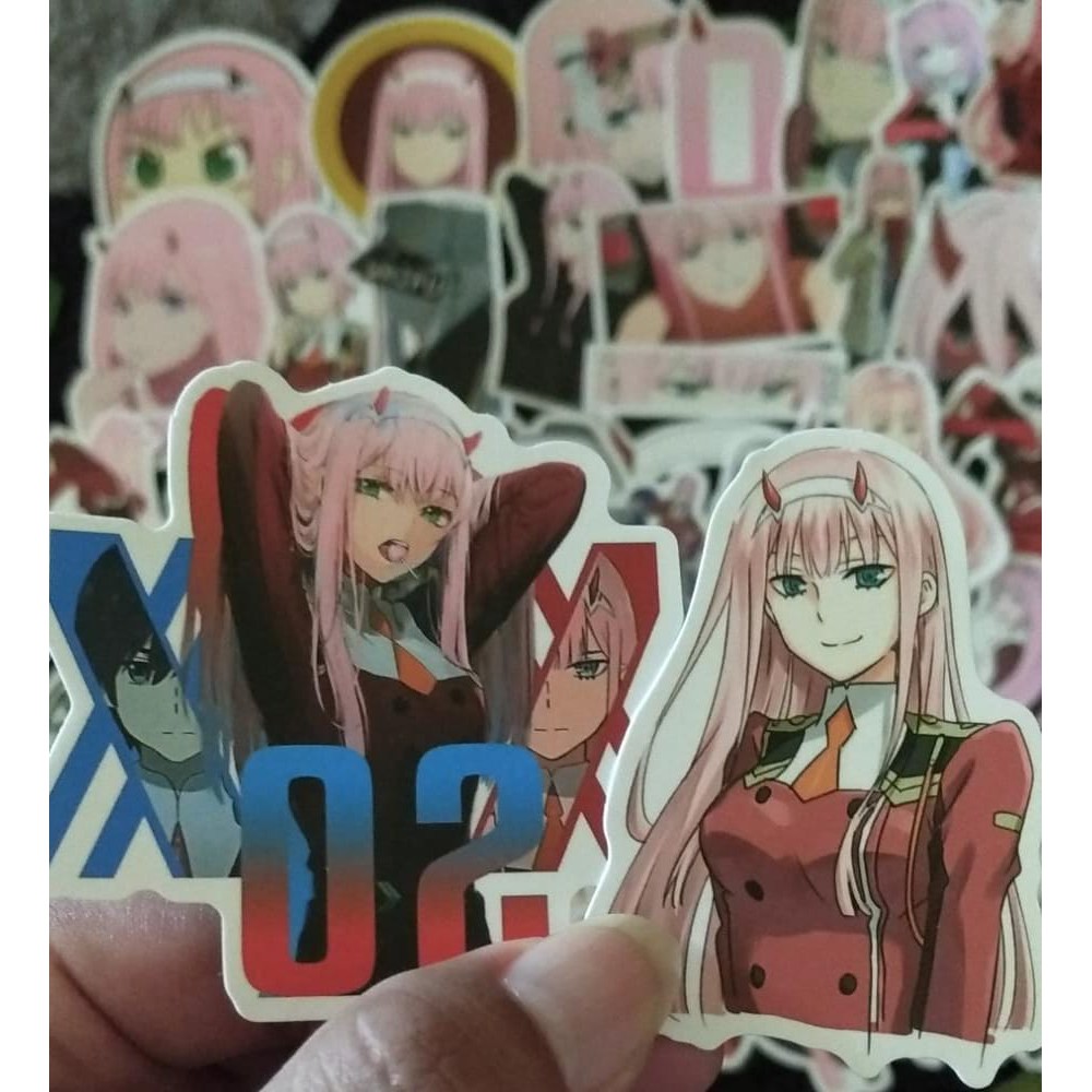 Murah Dan Keren - Stiker Anime Zero Two Darlink in the franxx-1