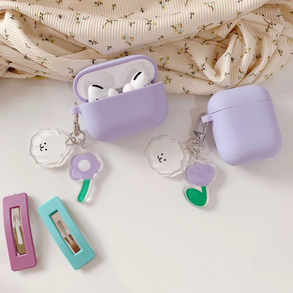 Case Airpods Bentuk Boneka Anjing Bahan Plush 3 Warna Cute White