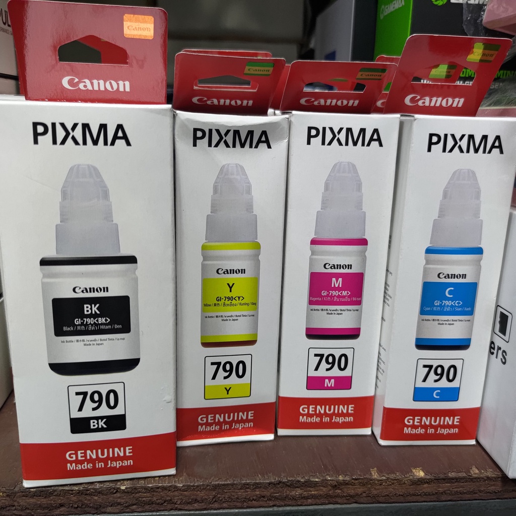 Canon Pixma 790 Cyan Magenta Yellow Black Original Resmi Paket