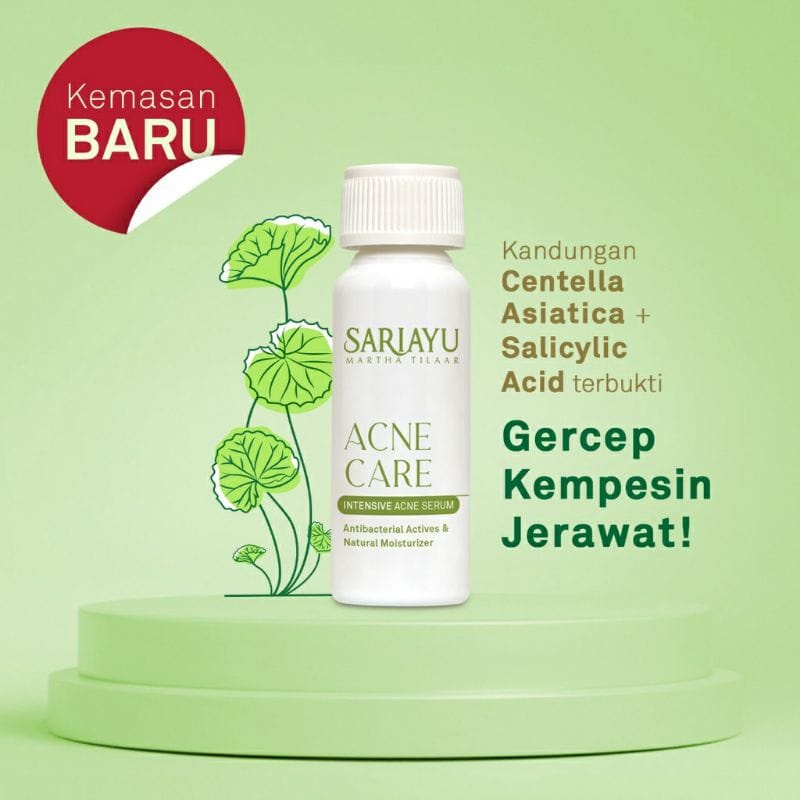 SARIAYU SERUM ACNE CARE 12ML UNTUK WAJAH BERJERAWAT SKINCARE WANITA