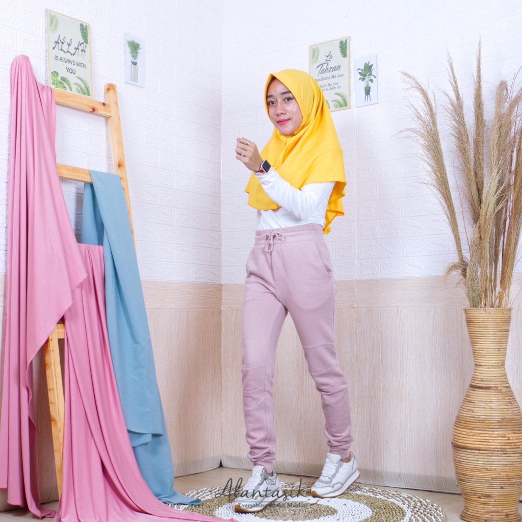 Alantasik - Jilbab Sport Khimar Pet Antem Uk S / Jilbab instant Ukuran S / Jilbab Sekolah R.8