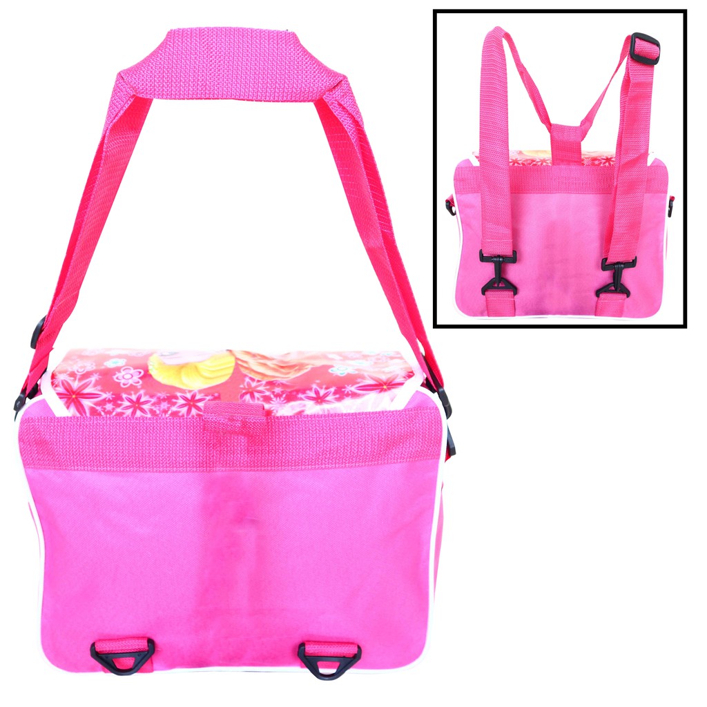 PROMO CUCI GUDANG Tas Ransel 2 in 1 Selempang Frozen Pink Anak Sekolah Cewe TK SD Karakter Kartun