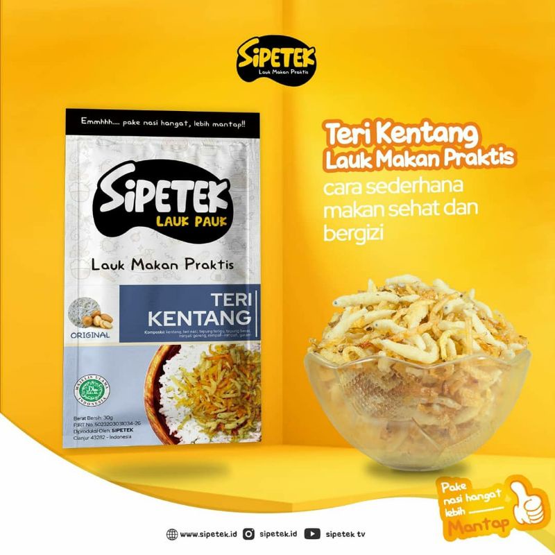 

Teri kentang sipetek makanan praktis bergizi