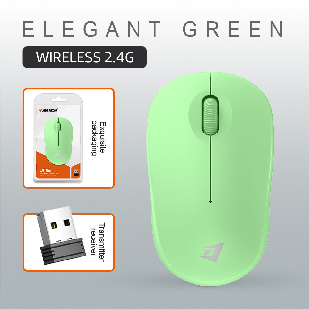 Mouse Wireless JR5 3D Ergonomi Design 2400DPI Quick Response - XOBOX