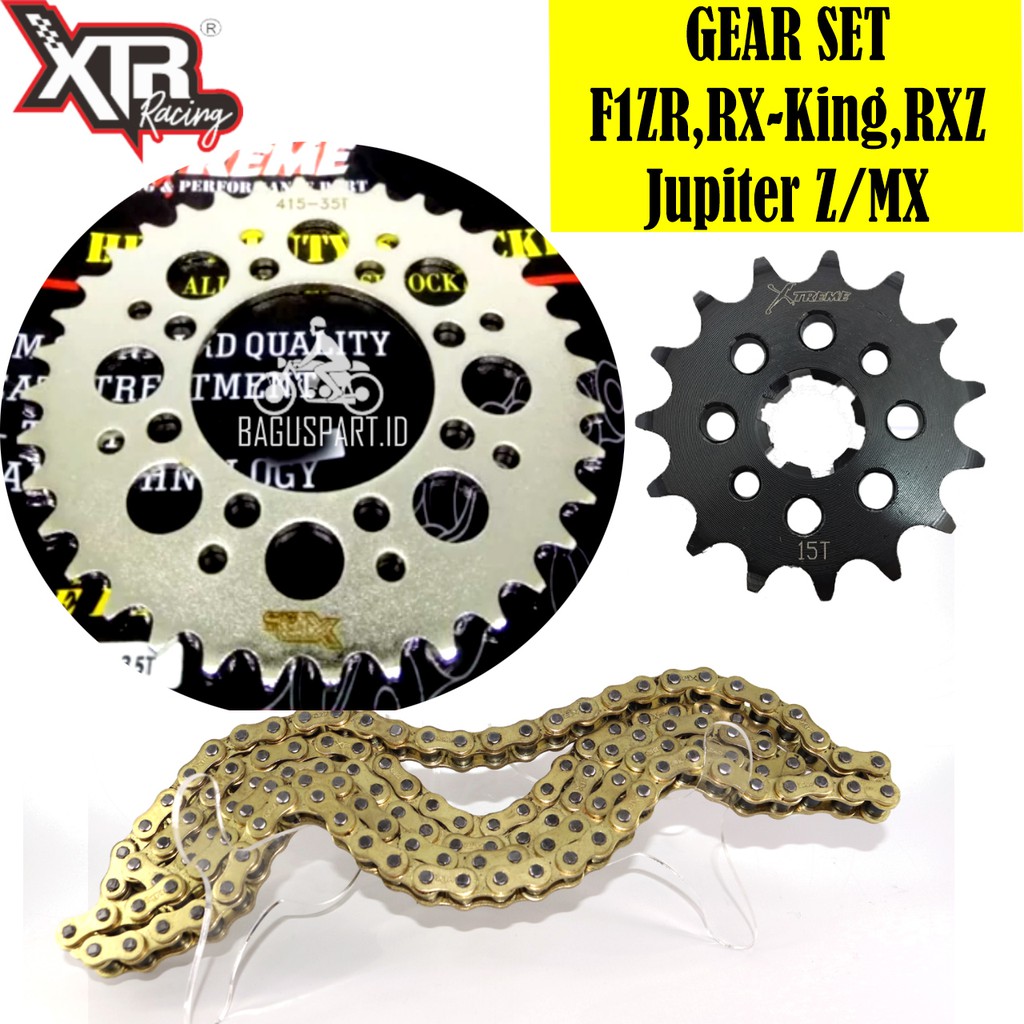 GEAR SET 415 428 H JUPITER RXZ RX KING F1ZR  30 ~ 51 XTREME NOT SSS TK