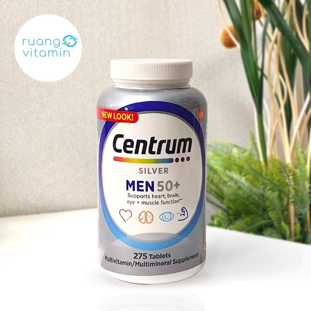 CENTRUM Silver Men 50+ MULTIVITAMIN/MULTIMINERAL (275 Tablets)