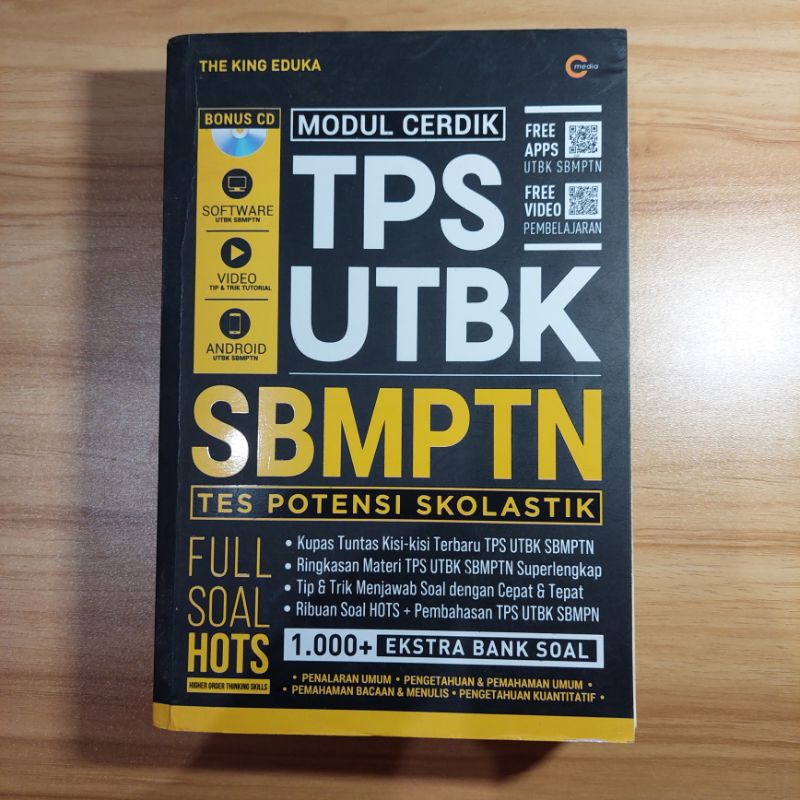 Preloved Buku Modul Cerdik TPS UTBK SBMPTN The King Eduka (FREE FILE UTBK)