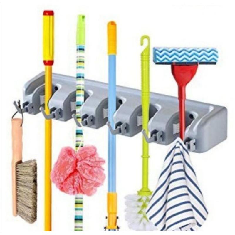 GANTUNGAN SAPU JUMBO  5 Slot MAGIC MOP HOLDER