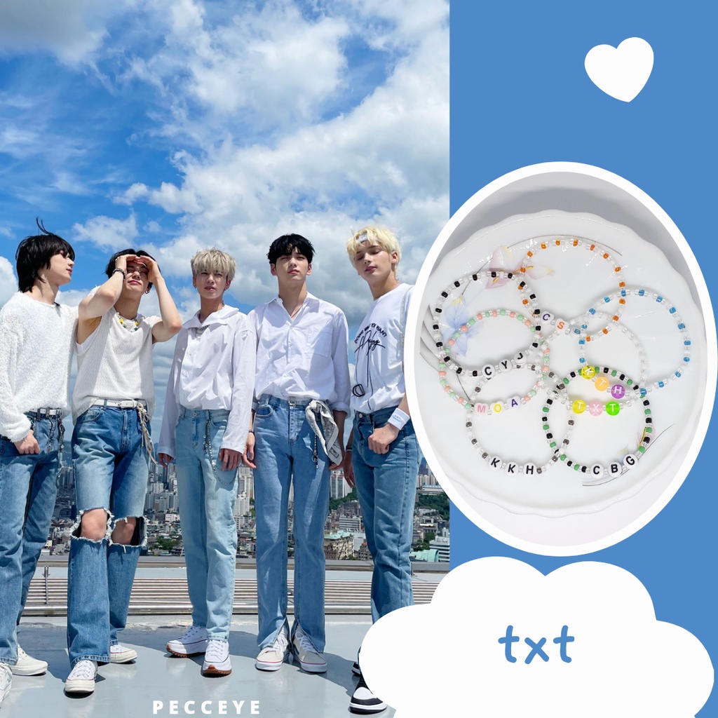 TXT BRACELET BY PECCEYE | GELANG KPOP SOOBIN YEONJUN BEOMGYU TAEHYUN HUENINGKAI TXT