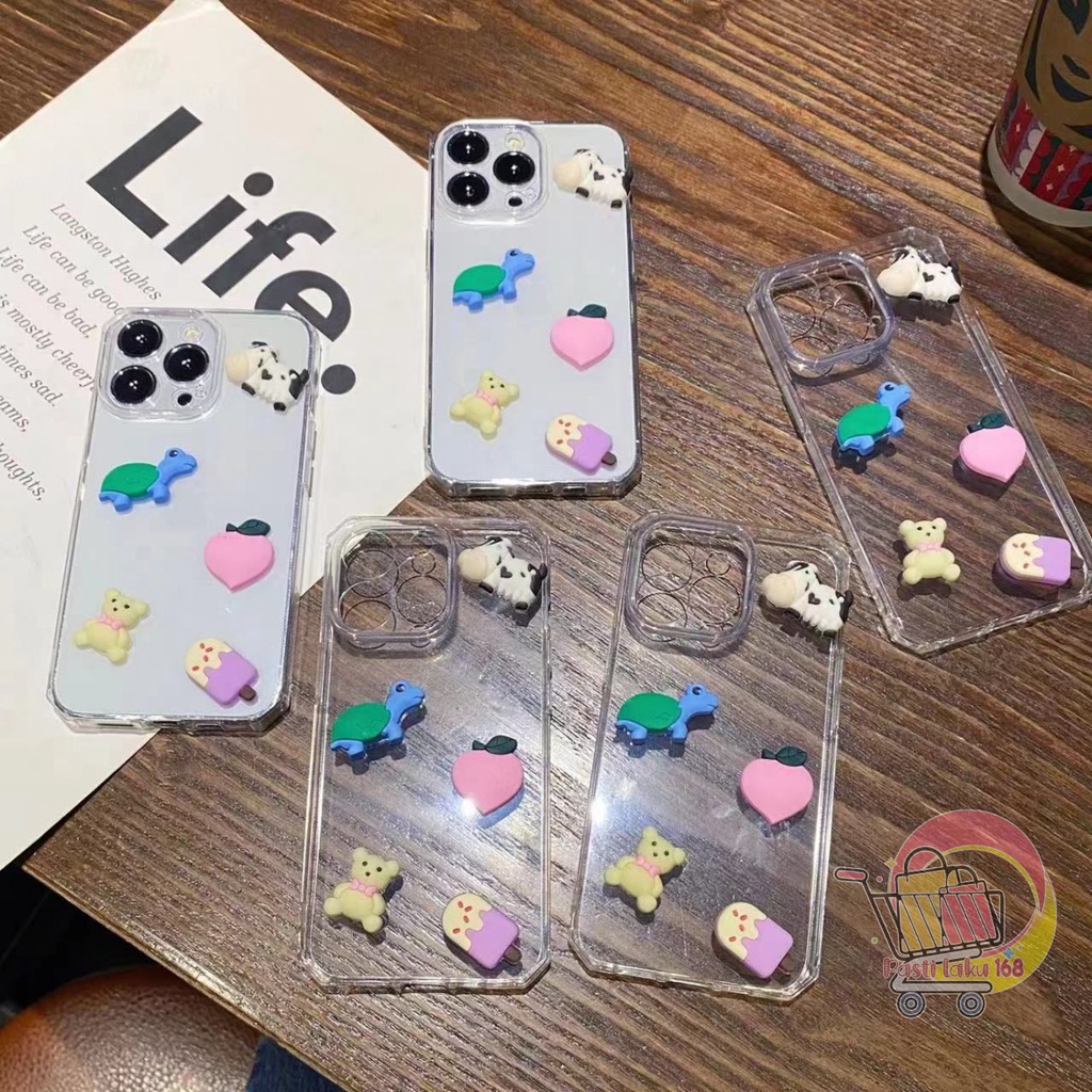 Y022 CLEAR CASE SOFTCASE CLEAR JELLY KARAKTER 3D CUTE OPPO A31 A8 A3S A5S F9 A12 A11K RENO 4 4F PL13