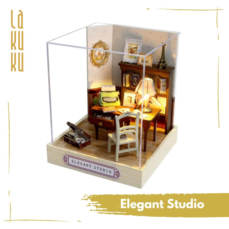 Lakuku - DIY miniatur interior rumah doll house maket room