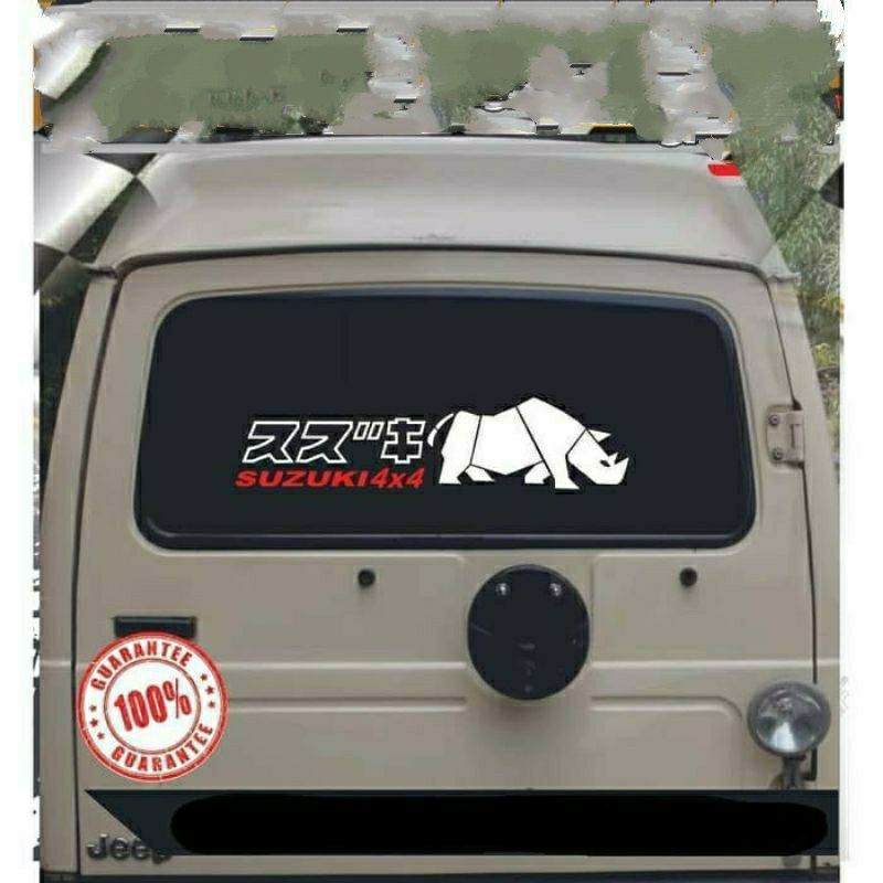 STIKER MOBIL STICKER CUTTING SUZUKI BADAK BUAT KACA MOBIL KATANA DLL