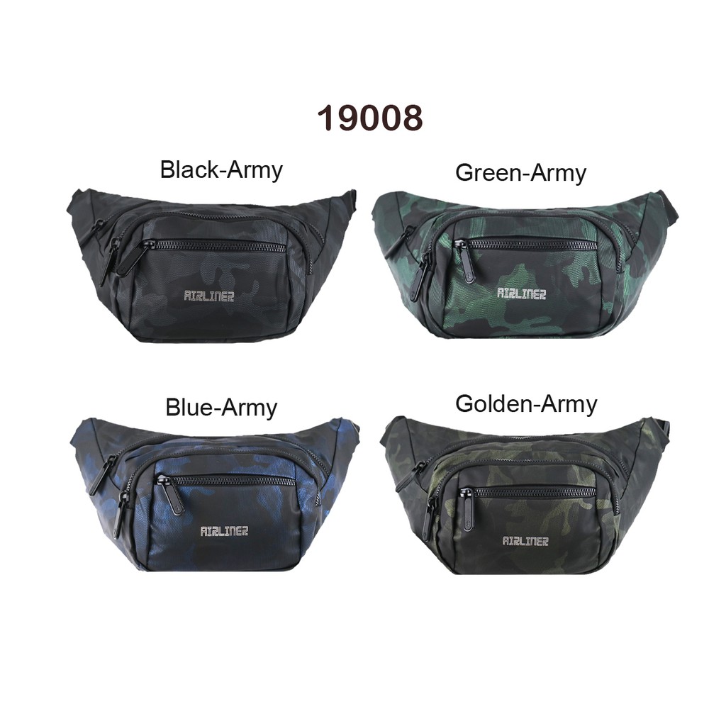 Airliner Tas Pinggang Pria Waist bag Army Sling bag Import Tas Dada Pria Import Good Quality
