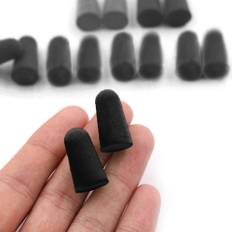 (Happy) 20pcs / Set Earplug Spons Busa Anti Bising Nyaman Untuk Belajar / Tidur