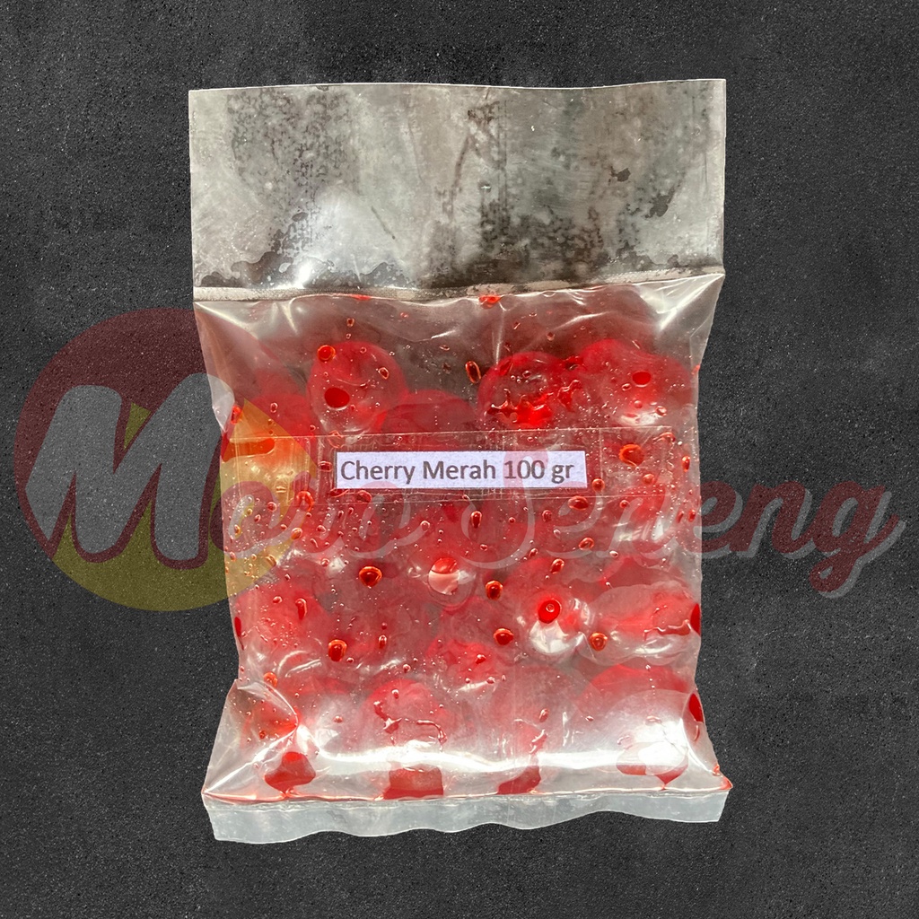 Ceri Merah Red Cherry Tanpa Tangkai