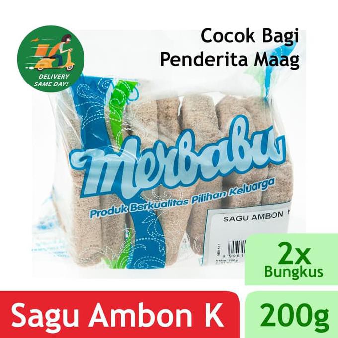 

Merbabu Sagu Ambon K 200g x 2Pcs (Bisa Same Day Delivery) PRODUK TERBATAS