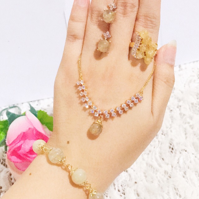 set promo rambut sedana anting tusuk xuping  rambut sedana 88