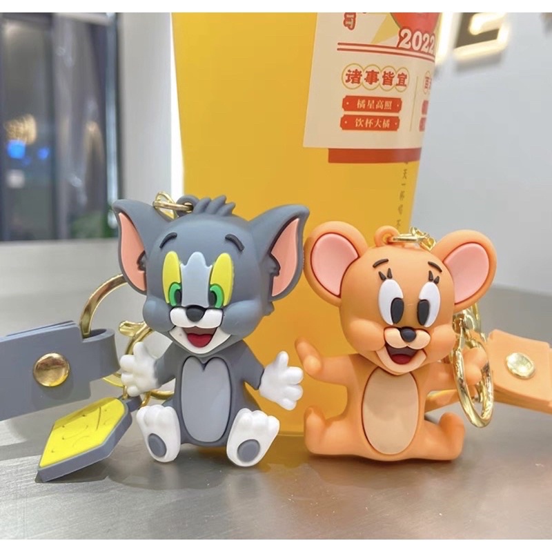 Gantungan Kunci Boneka Kartun Anime Tom &amp; Jerry Lucu