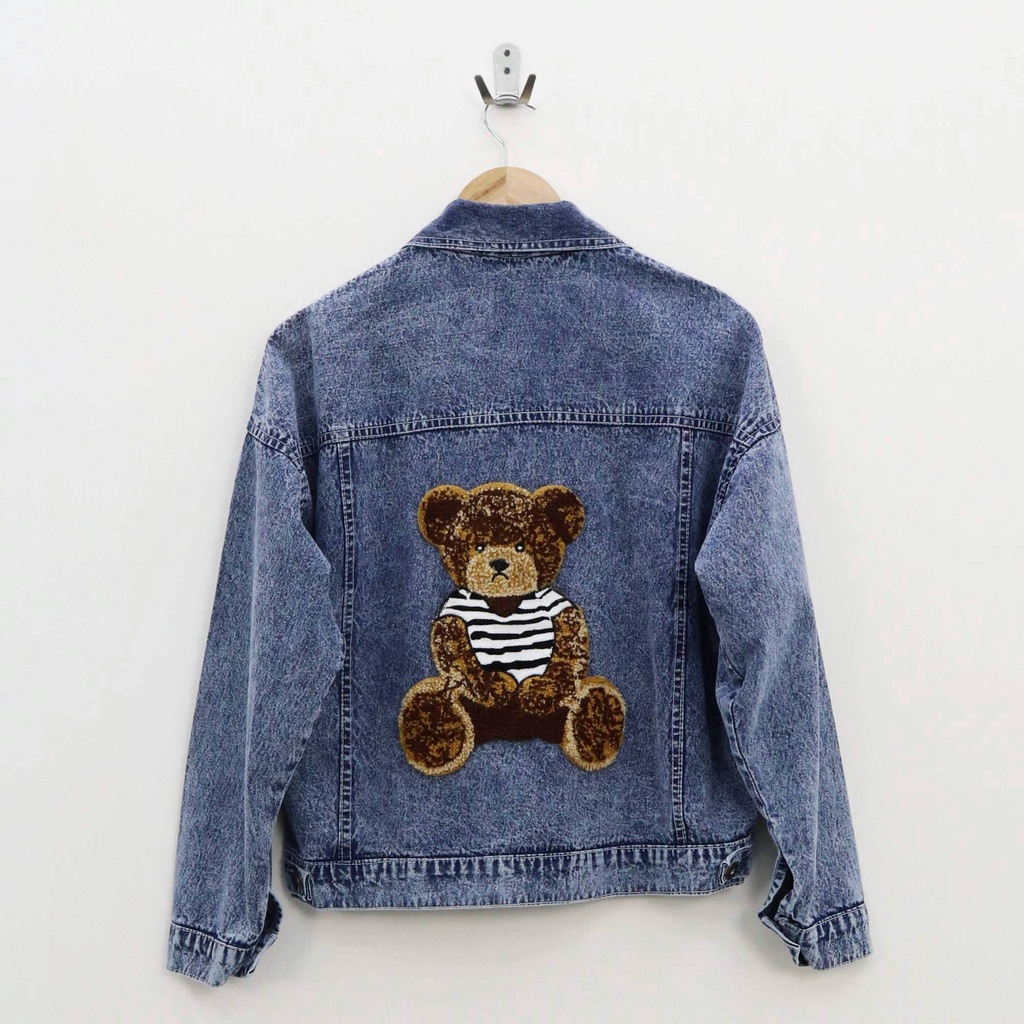 Oversize broony bear jacket jeans - Thejanclothes