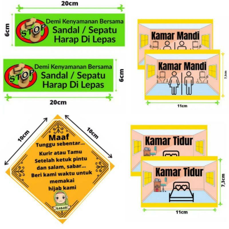 Jual Setiker Dinding Ruangan Stiker Pintu Stiker Kamar Mandi Stiker