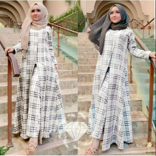 SET CELANA BERRYLOOKS, KATUN KOTAK, GAMIS HIJAB MUSLIM, DRESS