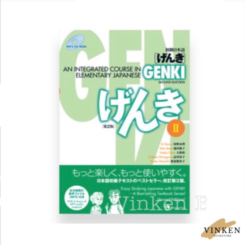 Genki I / II - An Integrated Course in Elementary Japanese (2nd Edition) + Audio + Answers | Buku Belajar Bahasa Jepang-Genki II Textbook