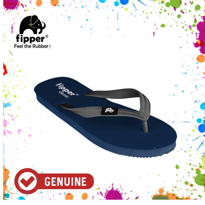 fipper Classic/Sandal Jepit Unisex/ Blue Snorkel Grey
