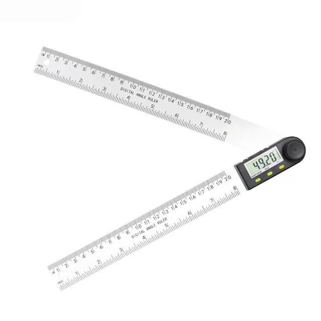 Goniometer Digital Angle Ruler Protactor Penggaris Bujur Derajat 200mm 2in1