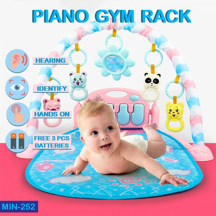 PIANO GYM RACK matras tidur bayi playmat mainan edukasi musik MIN-252