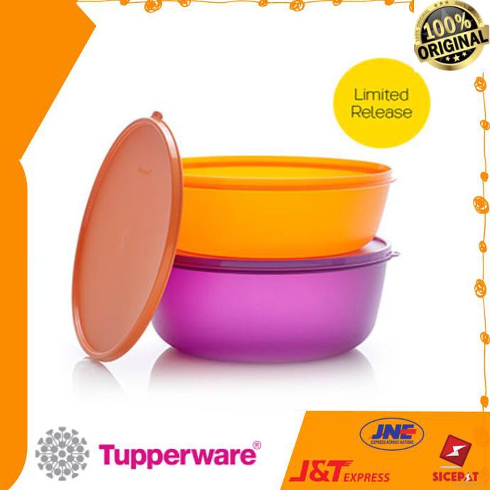 Toples Tupperware - Wadah Saji Sayur Jumbo Bowl Set 2pc