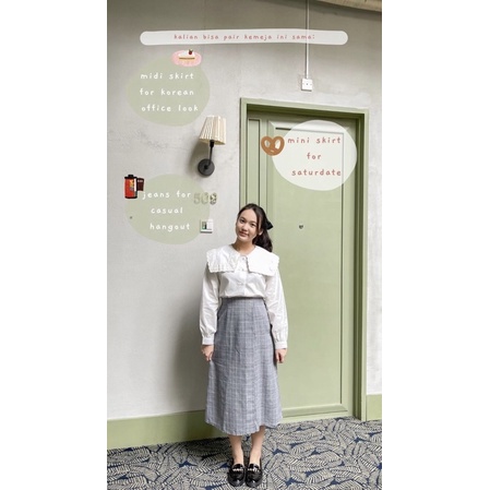 Midi Skirt Korean Ninette