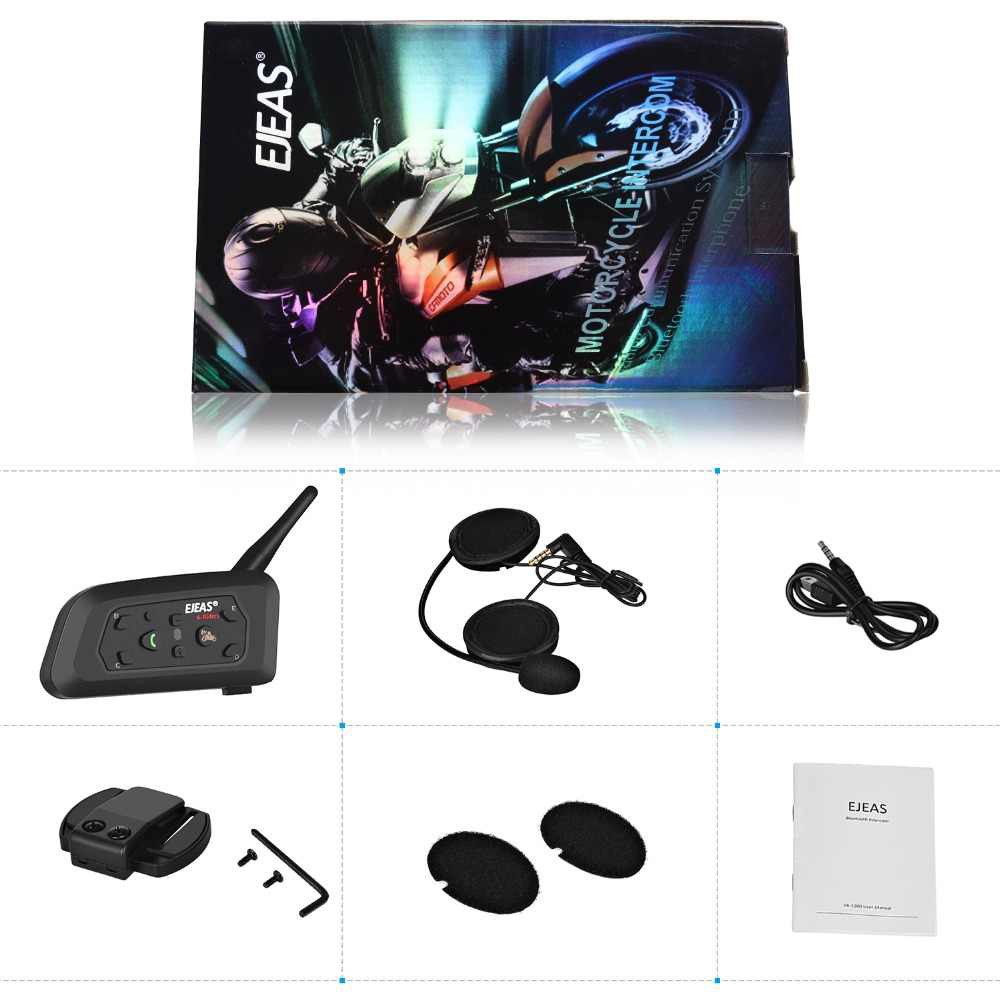 INTERCOM EJEAS V6 PRO EJEAS BLUETOOTH HELM HEADSET NON MAXTO M2 NON FREEDCONN ORIGINAL-3