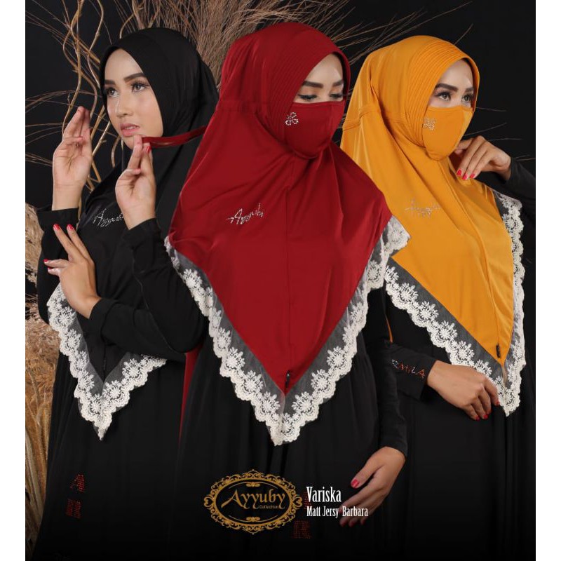 ORI AYYUBY KHIMAR PREMIUM ORIGINAL AYUBI VARISKA HIJAB MASKER SYARI DC SYAR'I JUMBO PET ANTEM MURAH