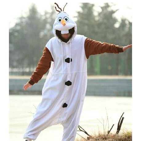 BAJU ONESIE BONEKA OLAF FROZEN KOSTUM PESTA COSPLAY