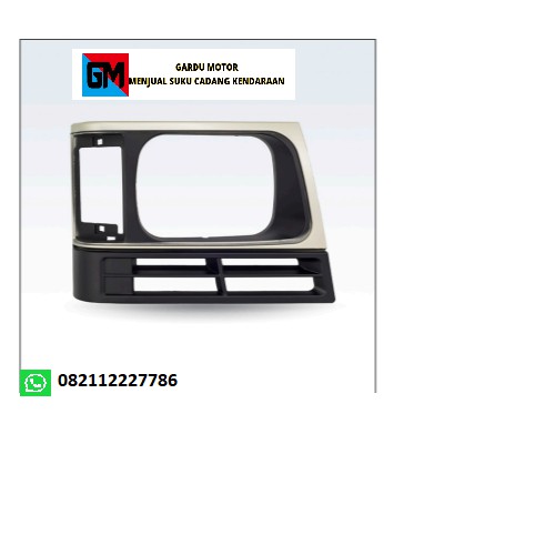 HEADLAMP RIM/RING LAMPU COLT L-300 TH 2007 BLACK &amp; SILVER
