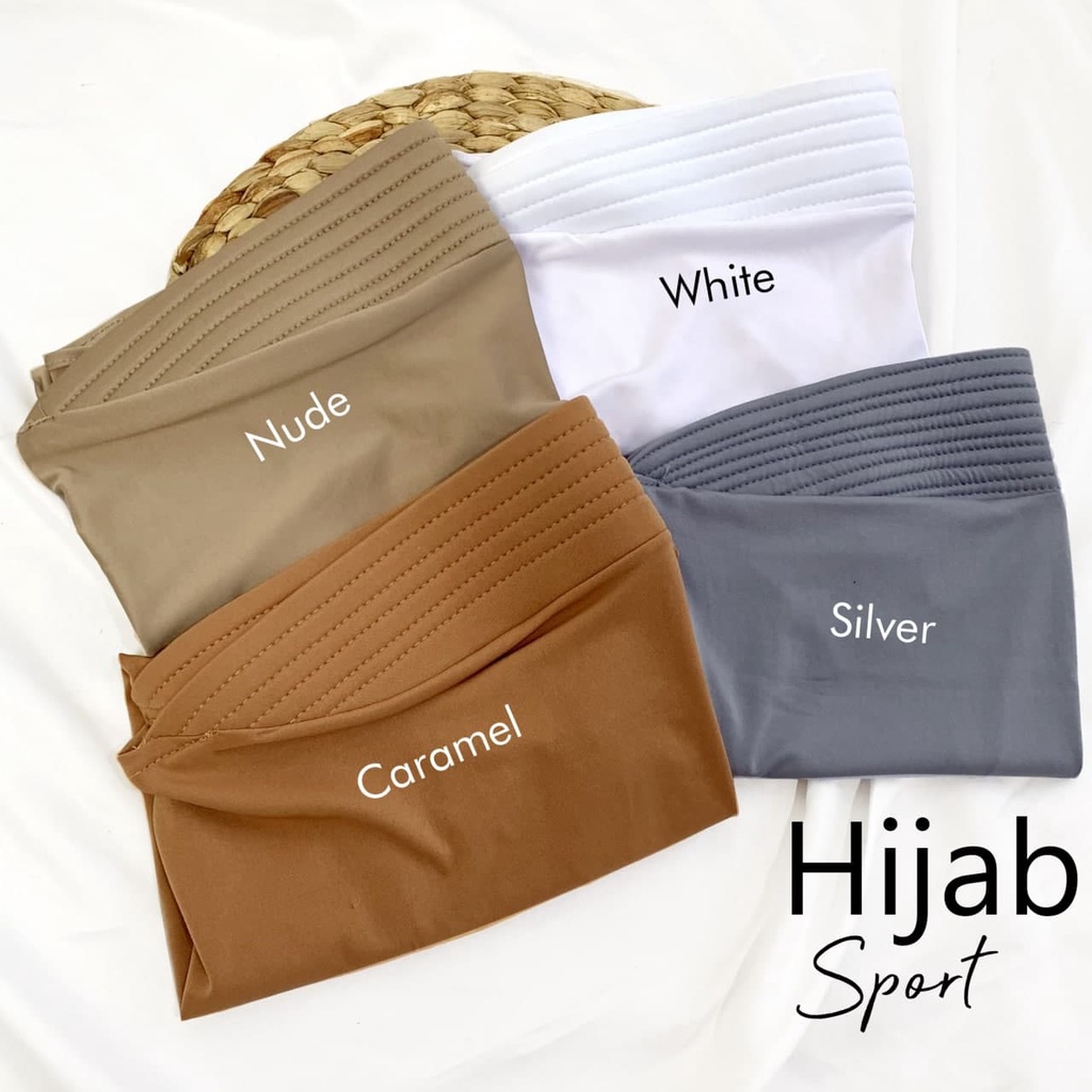 Hijab Instan Volly  Sport // Hijab Olahraga Jersey Premium // Hijab Sport-2