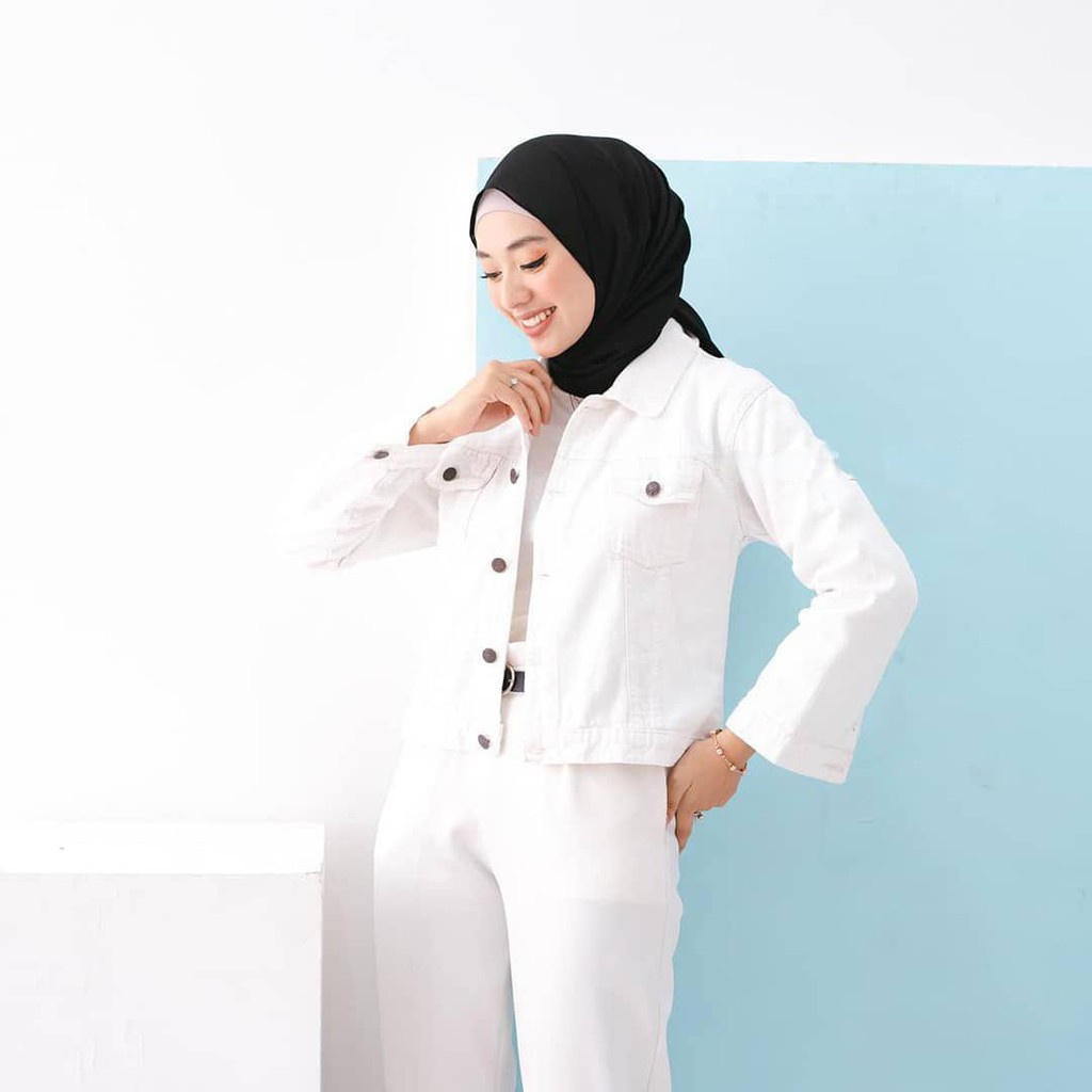 Orimoza Biondy Jaket jeans wash-JAKET BIONDY WHITE