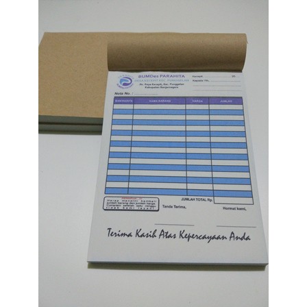 

Nota NCR 2 ply Ukuran F4/4 FULL COLOR 1 RIM