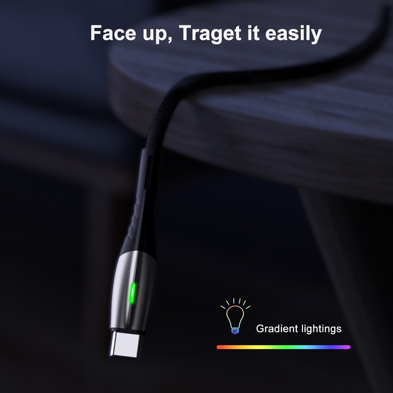 Kabel Data Micro USB Fast Charging 3.0A LED Cabble Data Lighting For Iphone