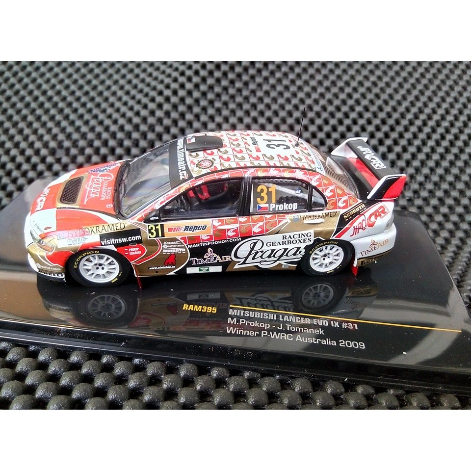 Mitsubshi Lancer Evo IX #31 Winner P-WRC Australia 2009 Prokop, Tomanek 1:43 Ixo